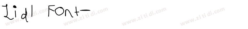 Lidl Font字体转换